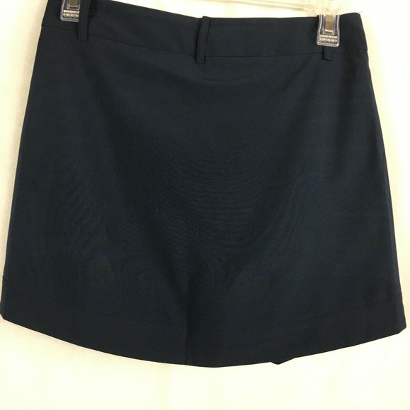 Anchors & Dove Skorts Womens Sz 2 Navy Blue Stretch Wrap Tiered Skirt - Picture 3 of 10
